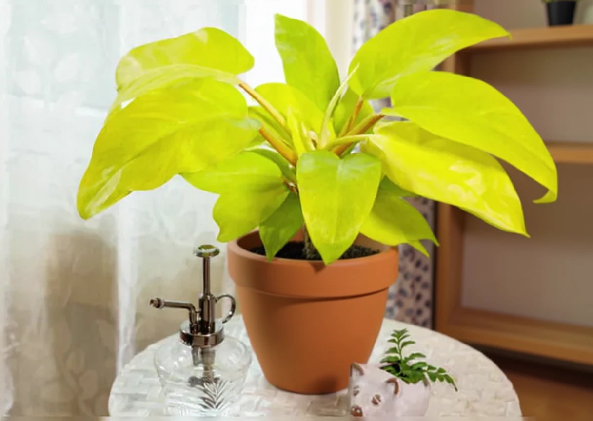 Philodendron レイラミヤノ Філодендрон Лимон лайм (Philodendron Prismacolor Lemon Lime