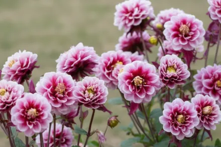 Аквілегія Вінкі Дабл Ред-Вайт / Aquilegia vulgaris Winky Double Red-White