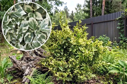 Бруслина японська Сільвер Кінг / Euonymus japonicus Silver King