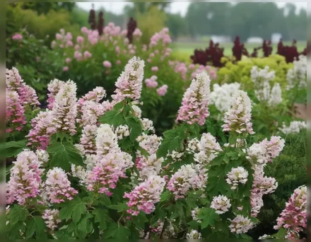 Гортензія дуболиста Гетсбі Пінк / Hydrangea quercifolia Gatsby Pink
