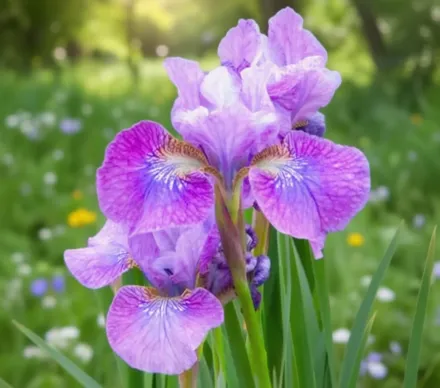 Ірис сибірський Гренні Джін / Iris sibirica Granny Jean