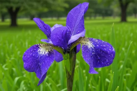 Ірис сибірський Ширлі Поуп / Iris sibirica Shirley Pope