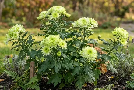 Хризантема Нова Лайм / Chrysanthemum indicum Nova Lime