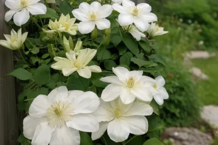 Гернсі Крім Клематіс / Clematis Guernsey Cream