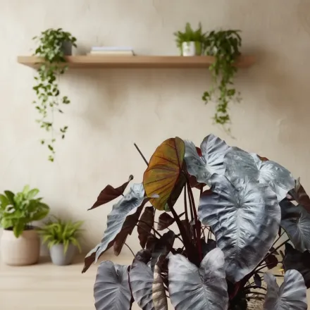 Блек Корал Колоказія / Colocasia esculenta Black Coral