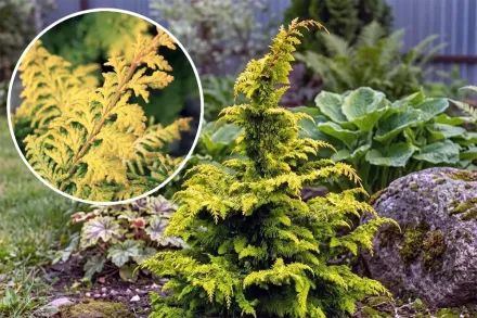 Фернспрей Голд Кипарисовик туполистий / Chamaecyparis obtusa Fernspray Gold