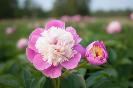 Півонія Боул оф Бюті / Paeonia lactiflora Bowl of Beauty