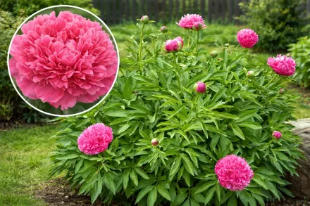 Півонія лікарська Розеа Плена / Paeonia officinalis Rosea Plena