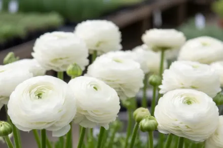 Ранункулюс Делано Вайт / Ranunculus asiaticus Delano White