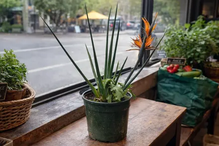 Стреліція юнцеа / Strelitzia juncea