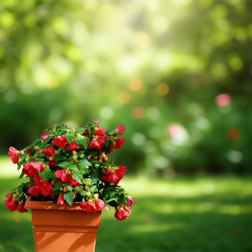 Абутилон Лакі Лантерн Ред