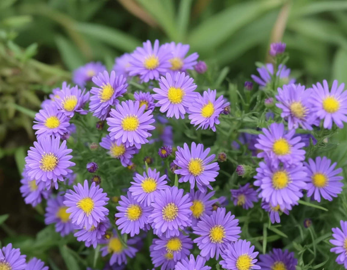 Айстра КІККІН Лілак Блю / Aster novae-angliae KICKIN Lilac Blue