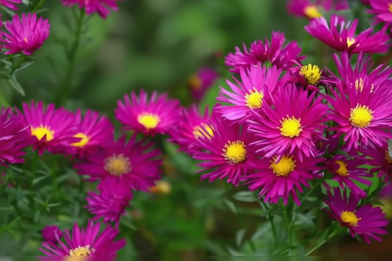 Айстра Септембер Рубі / Aster novae-angliae September Ruby