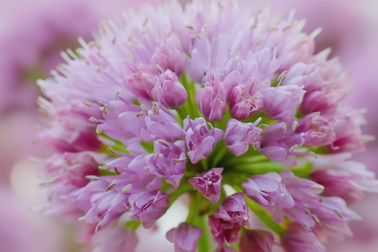 Алліум Пінк Планет / Allium senescens Pink Planet