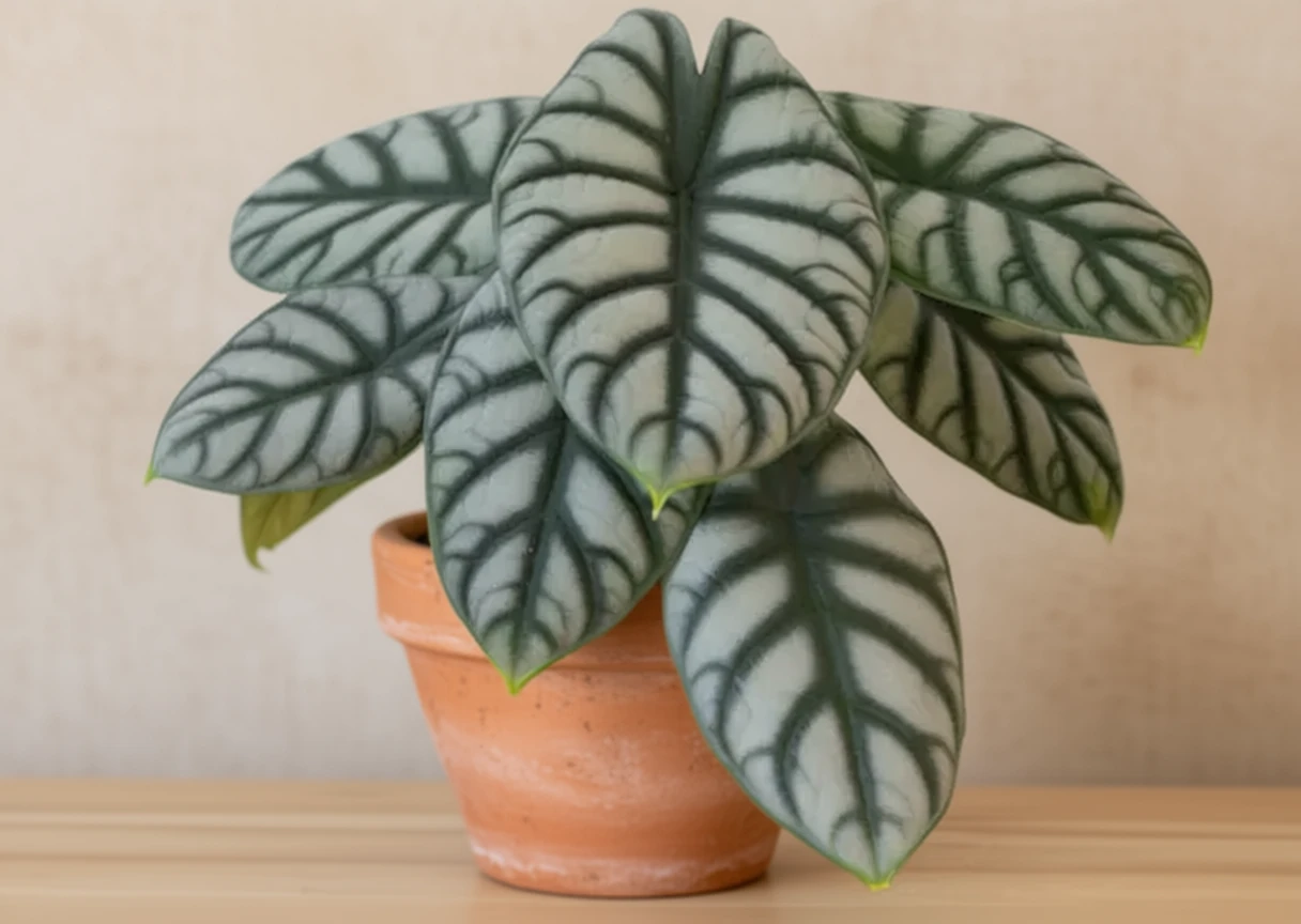 Алоказія Сілвер Драгон / Alocasia Silver Dragon