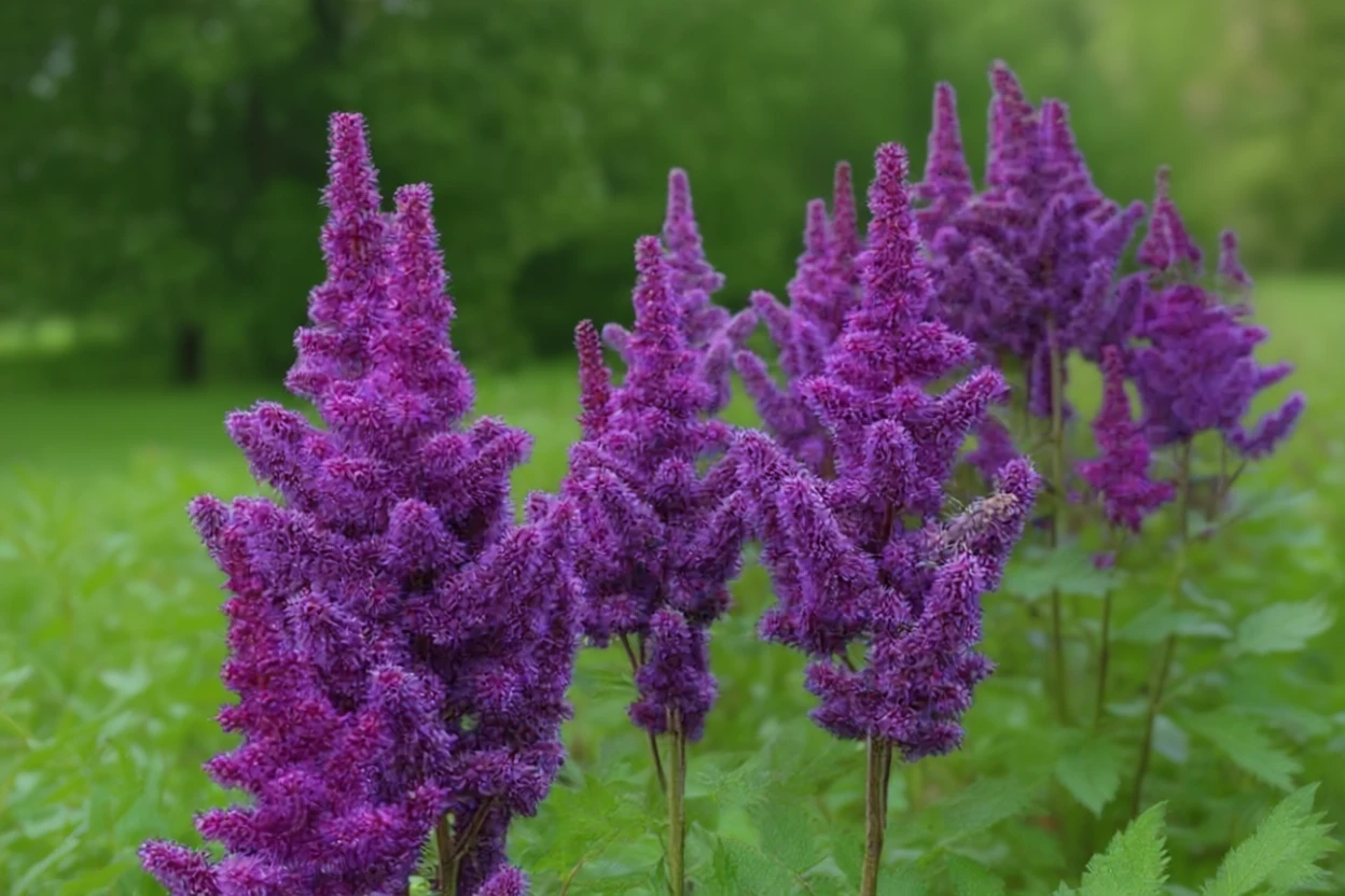 Астільба Блек Перлз / Astilbe chinensis Black Pearls