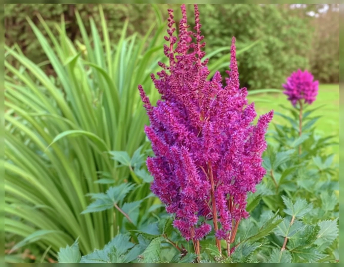 Астільба Віжн ін Ред / Astilbe chinensis Vision in Red