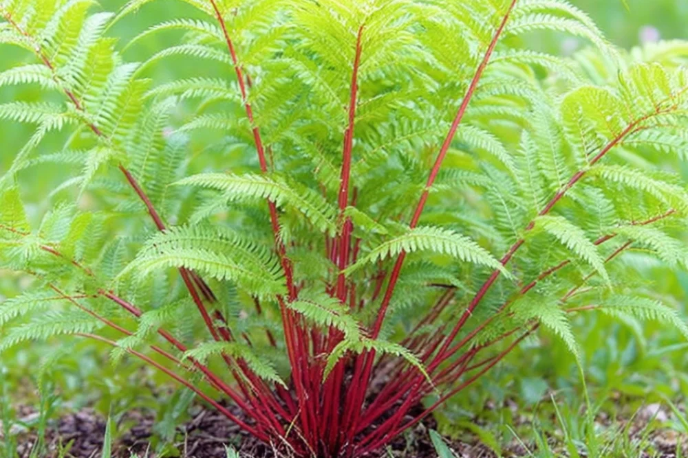Безщитник жіночий Леді ін Ред / Athyrium filix-femina Lady in Red