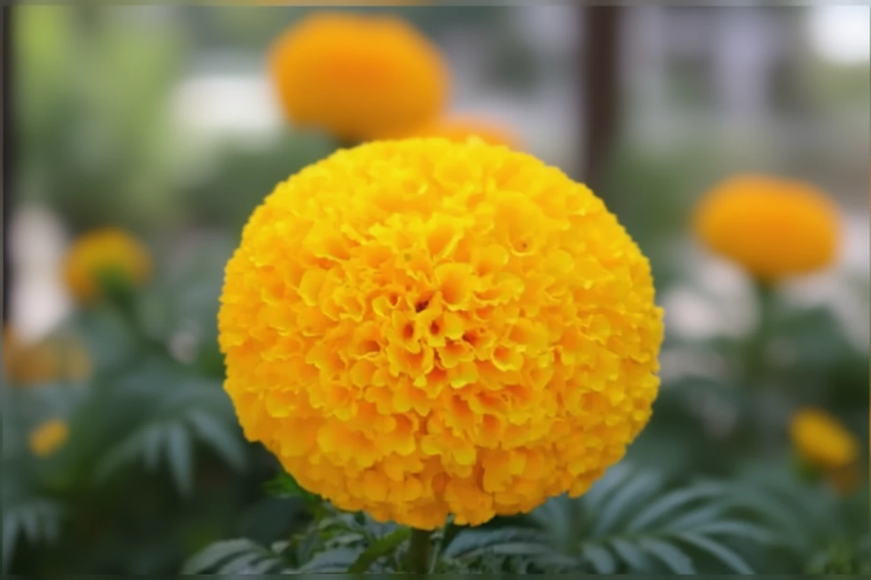 Чорнобривці прямостоячі Гаруда Діп Голд F1