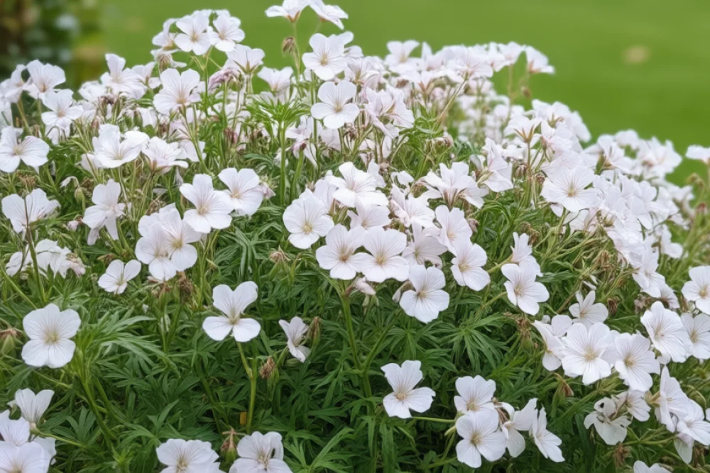 Герань Кашмір Вайт / Geranium clarkei Kashmir White