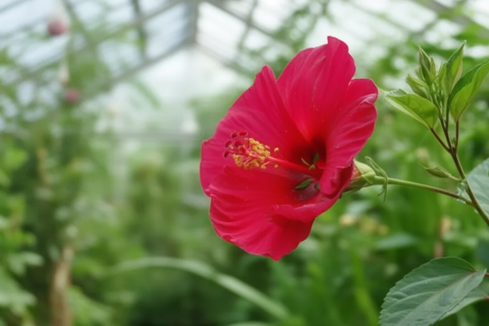 Гібіскус болотний Роберт Флемінг / Hibiscus moscheutos Robert Fleming