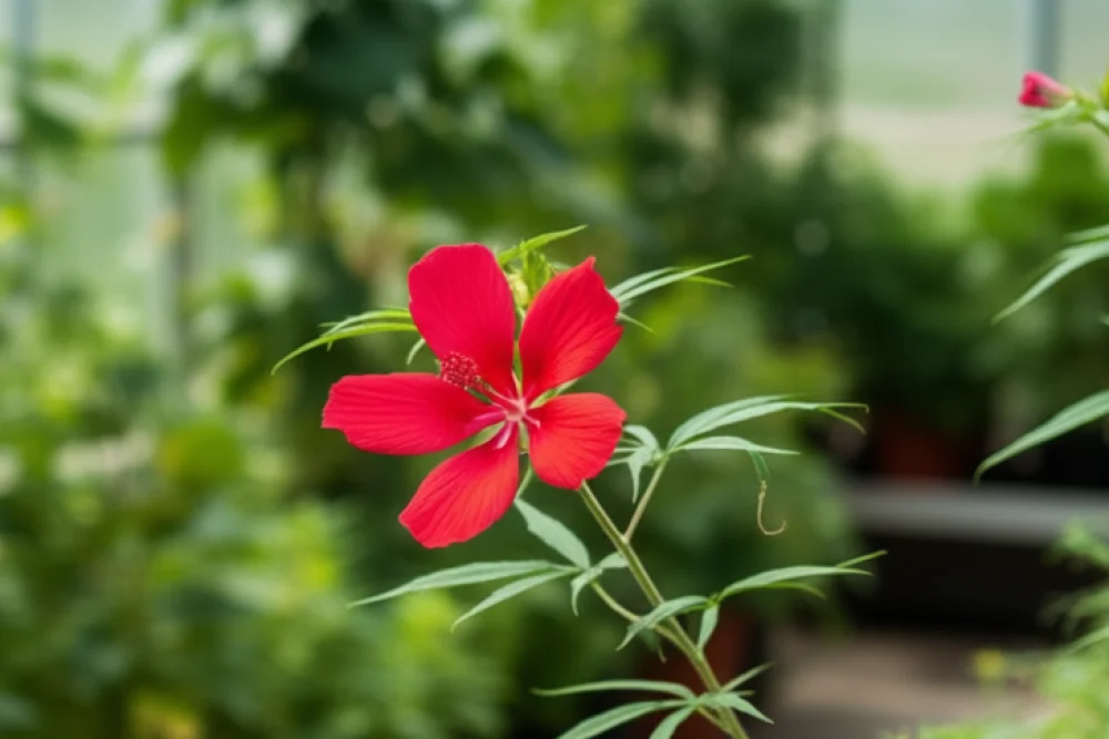 Гібіскус кокциновий / Hibiscus coccineus
