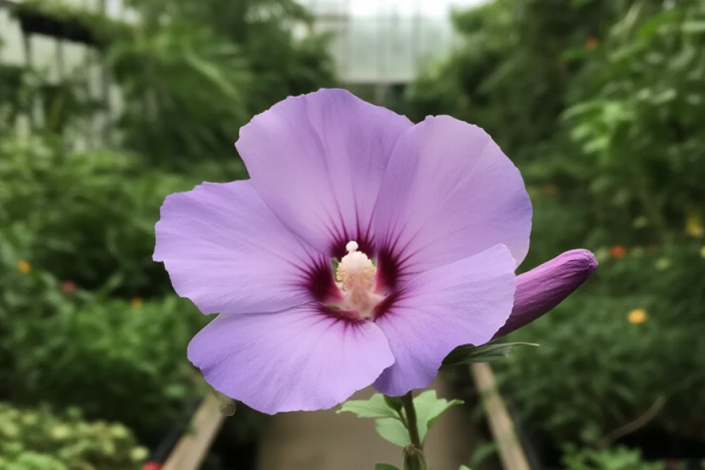 Гібіскус сирійський Азуррі Блу Сатін / Hibiscus syriacus Azurri Blue Satin