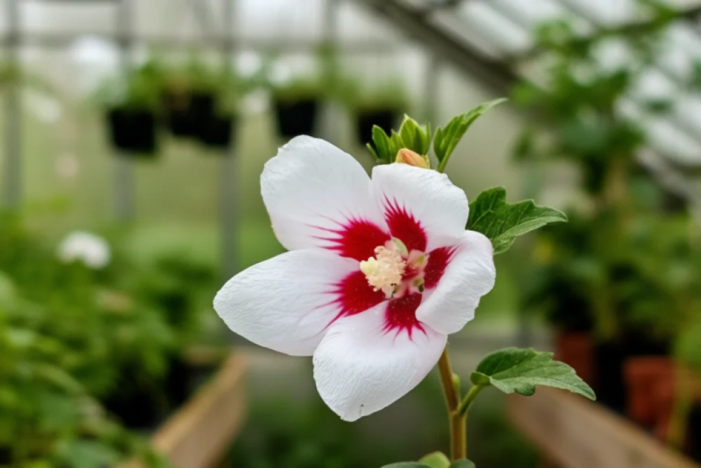 Гібіскус сирійський Ліл Кім / Hibiscus syriacus Lil Kim