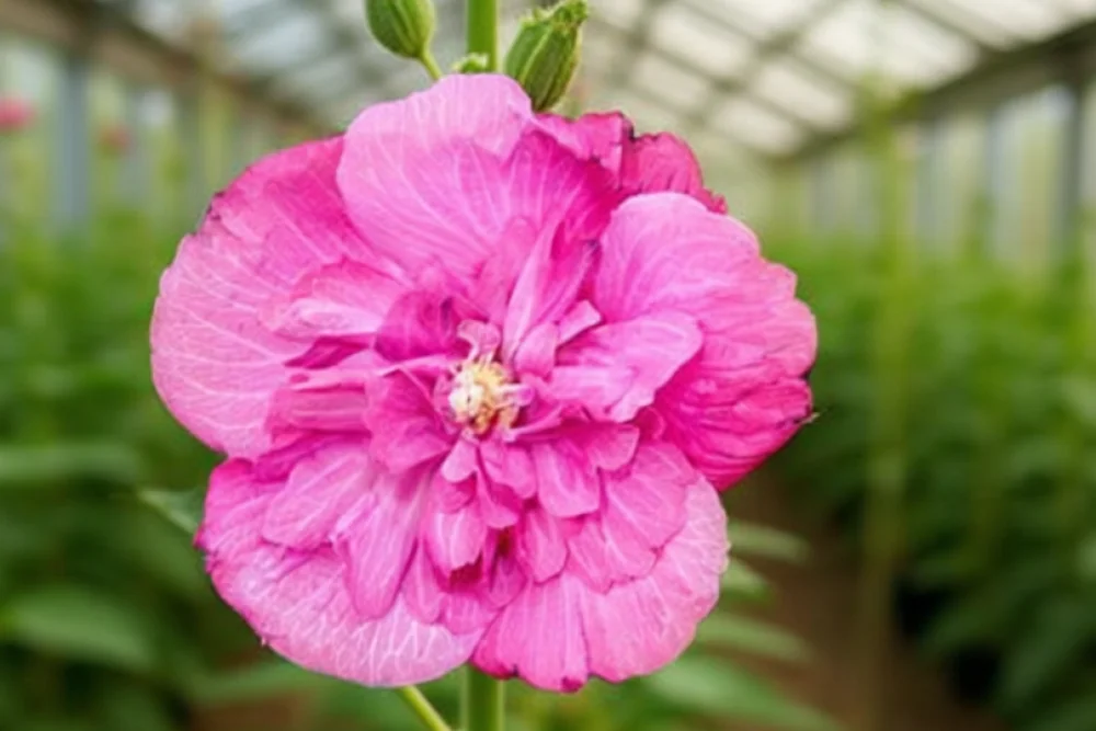 Гібіскус сирійський Маджента Шіффон / Hibiscus syriacus Magenta Chiffon