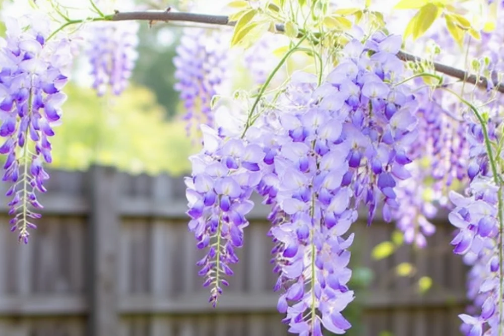 Гліцинія рясноквітуча Доміно / Wisteria floribunda Domino