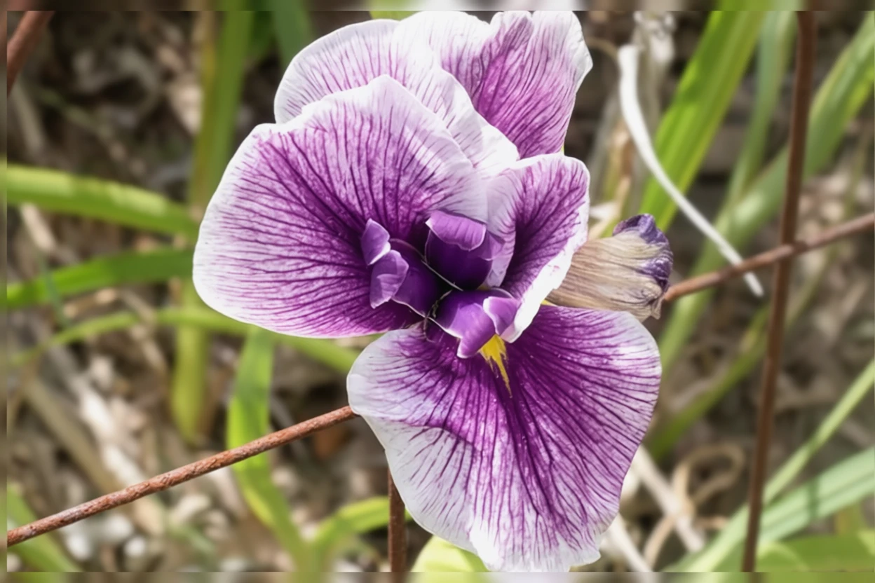 Ірис мечоподібний Флешинг Кої / Iris ensata Flashing Koi