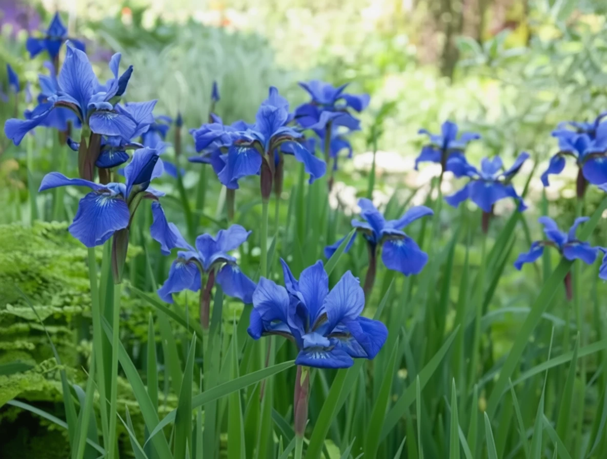Ірис сибірський Блу Мун / Iris sibirica Blue Moon