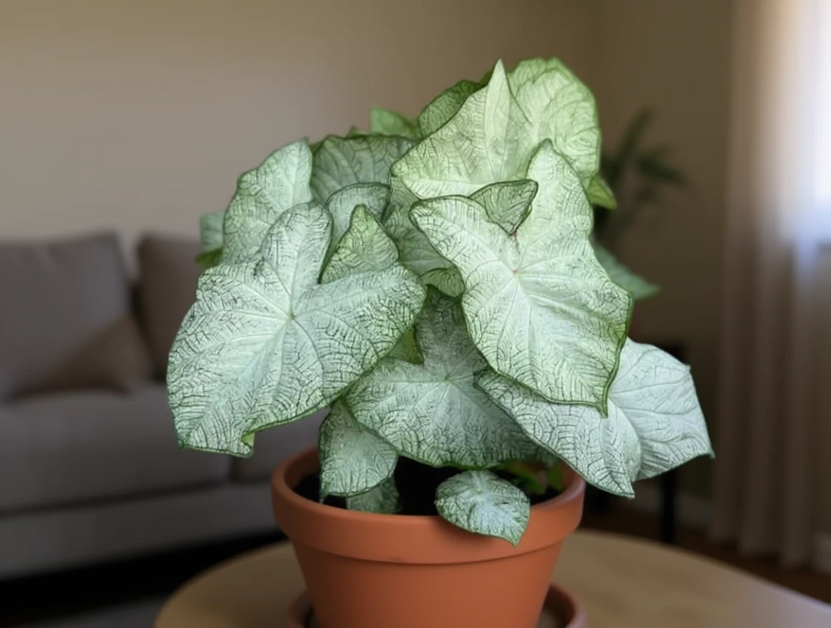 Каладіум Флорида Мунлайт / Caladium Florida Moonlight