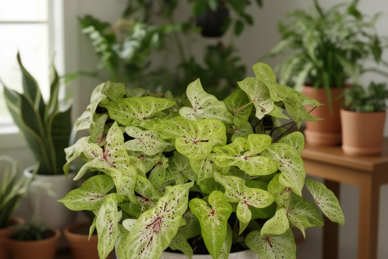 Каладіум Місс Маффет / Caladium Miss Muffet