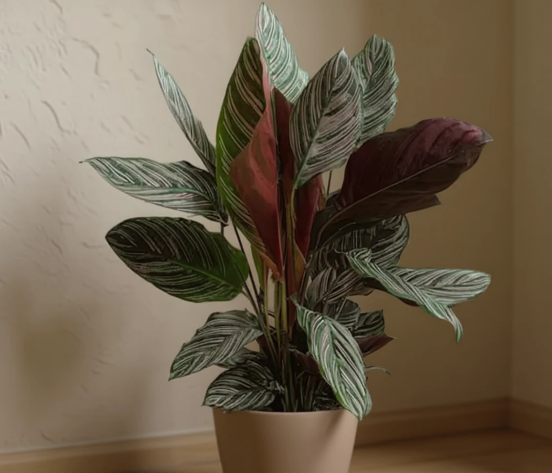 Калатея орната Сандеріана / Calathea ornata Sanderiana