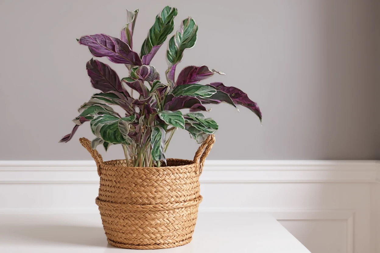 Калатея Вайт Фюжн / Calathea lietzei White Fusion