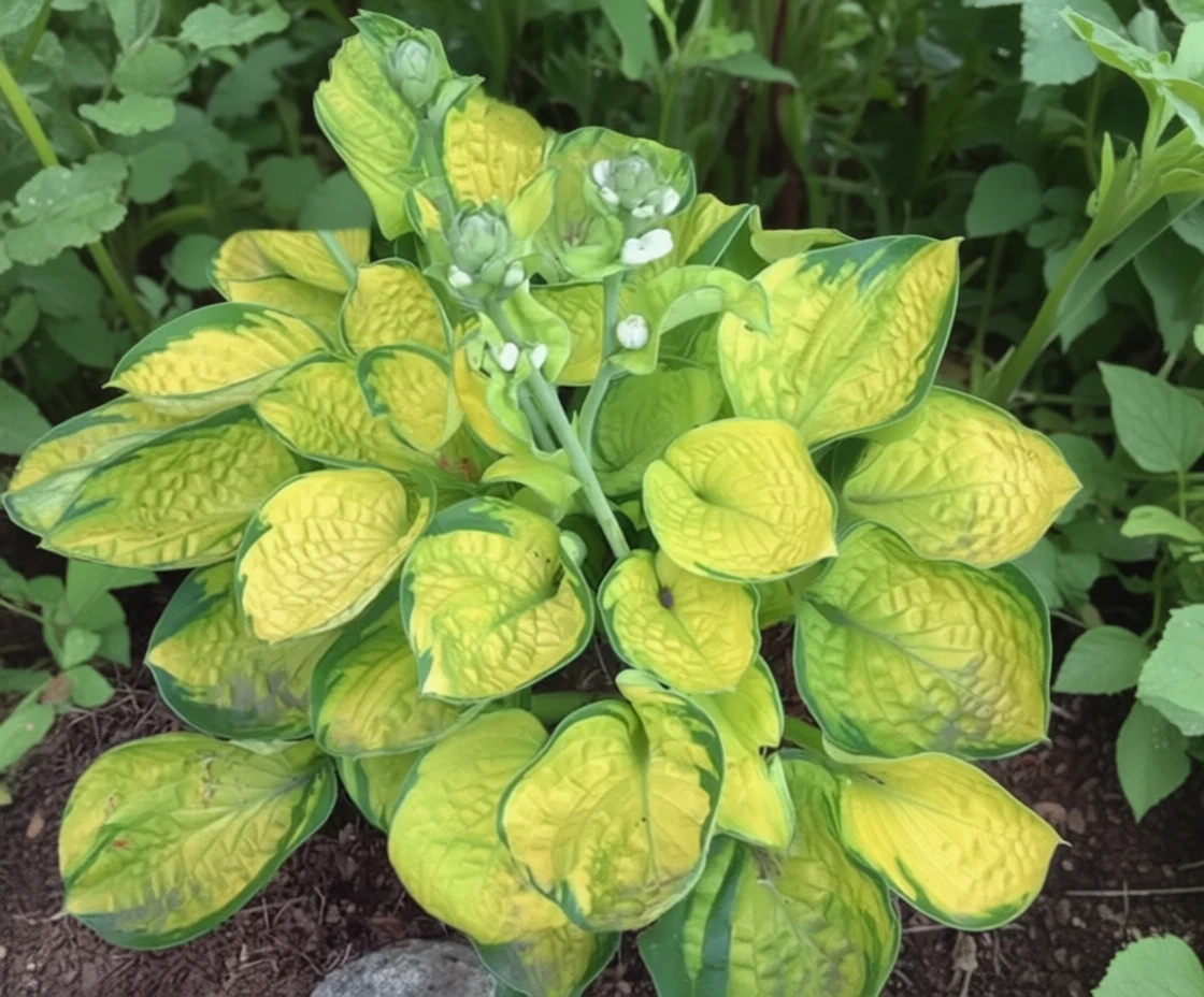 Хоста Рейнфорест Санрайз / Hosta Rainforest Sunrise