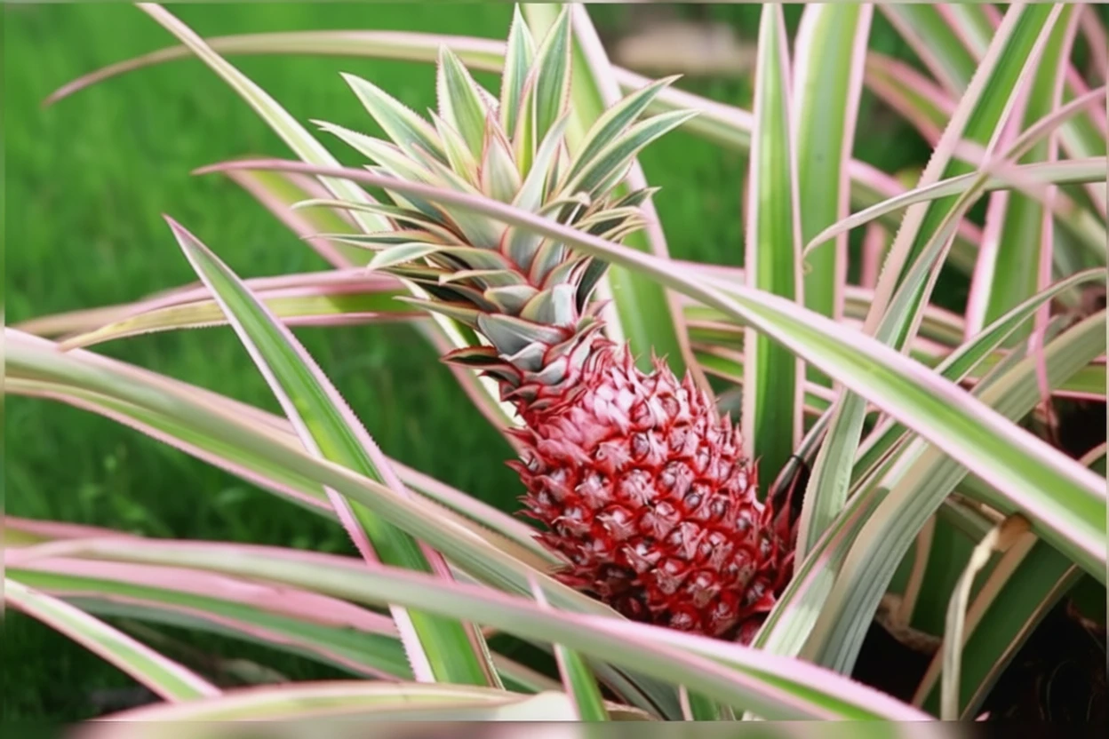 Кімнатний ананас варієгатний / Ananas comosus var. variegatus