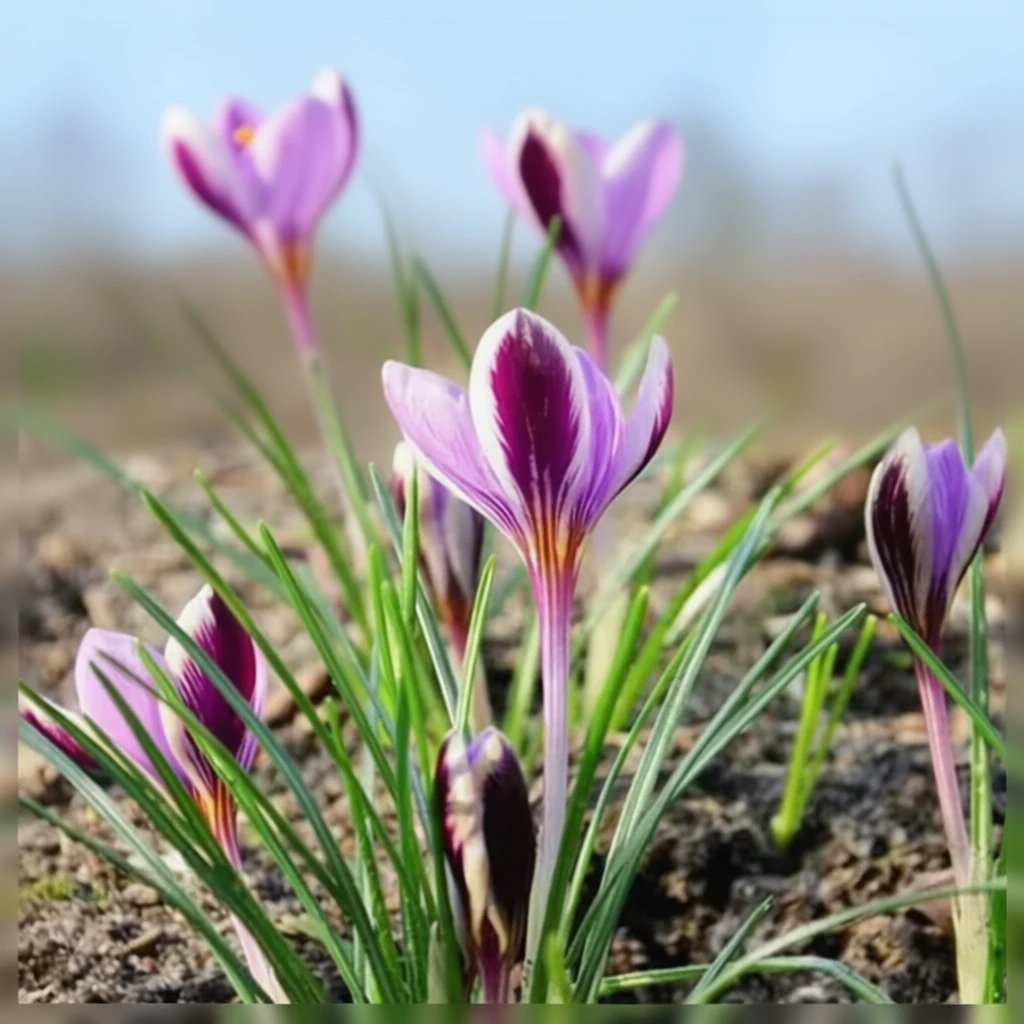 Крокус мінімус Спрінг Бюті / Crocus minimus Spring Beauty