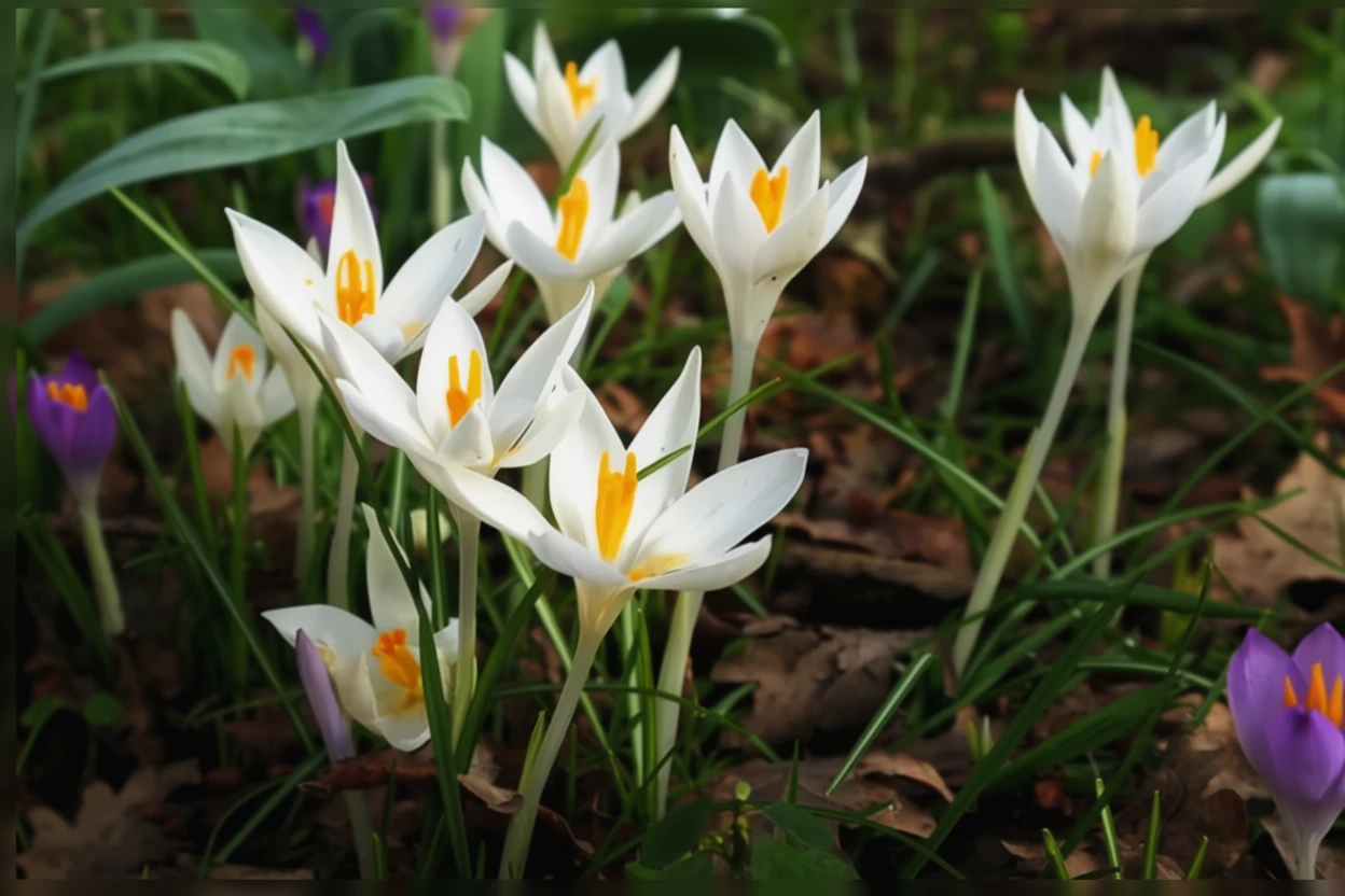 Крокус Томазіні Альбус / Crocus tommasinianus Albus