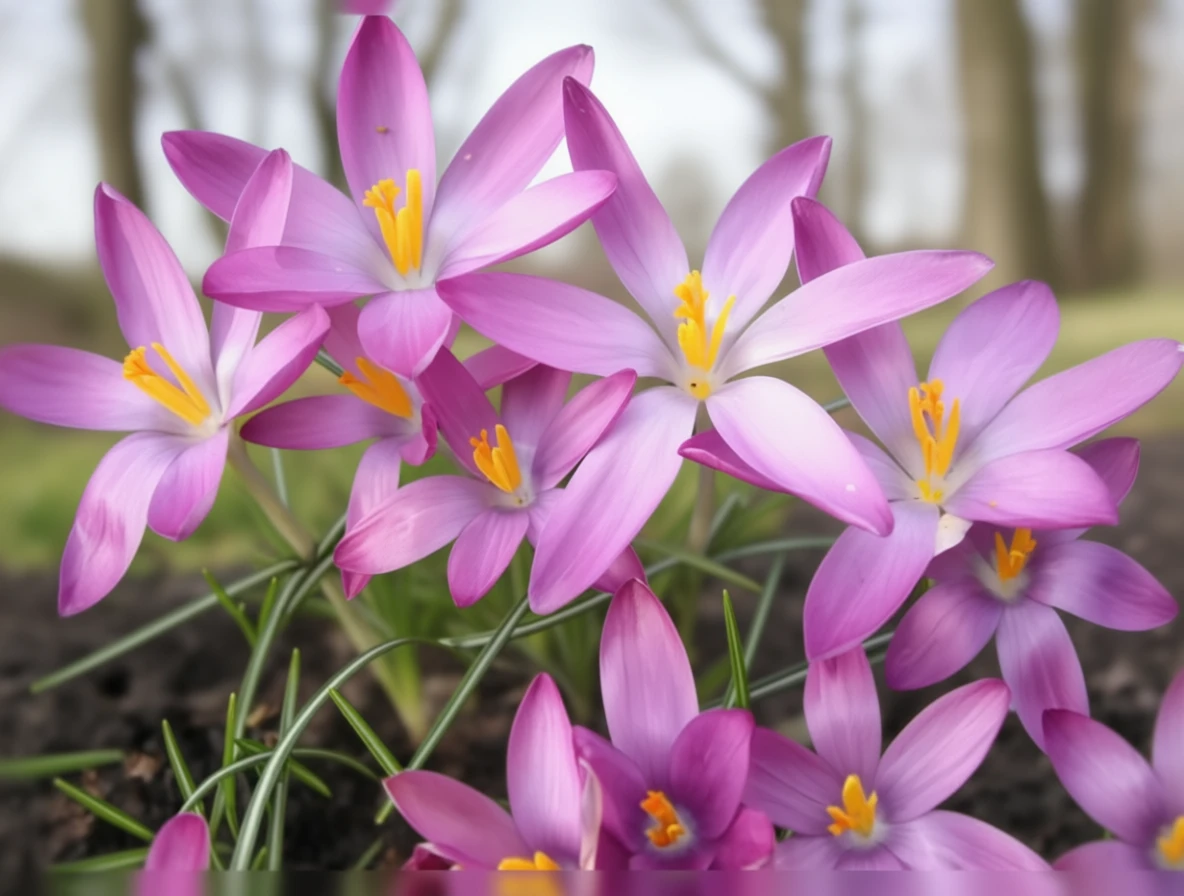 Крокус Томазіні Розеус / Crocus tommasinianus Roseus