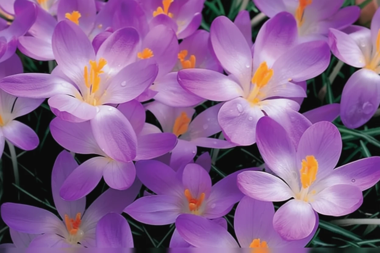 Крокус Томазіні Вайтвелл Пурпл / Crocus tommasinianus Whitewell Purple