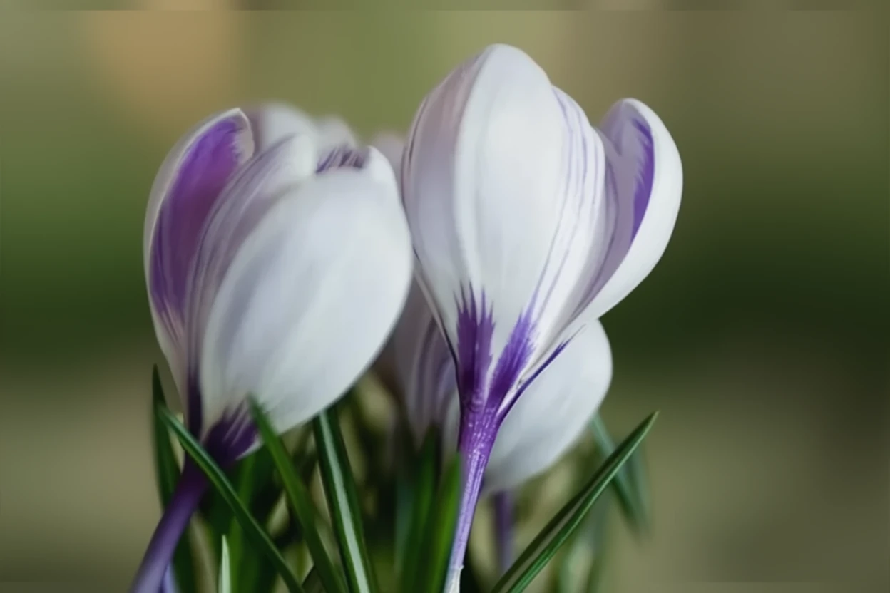 Крокус весняний Кінг оф зе Страйпд