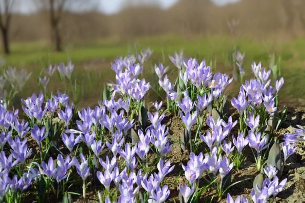 Крокус весняний Венгард / Crocus vernus Vanguard