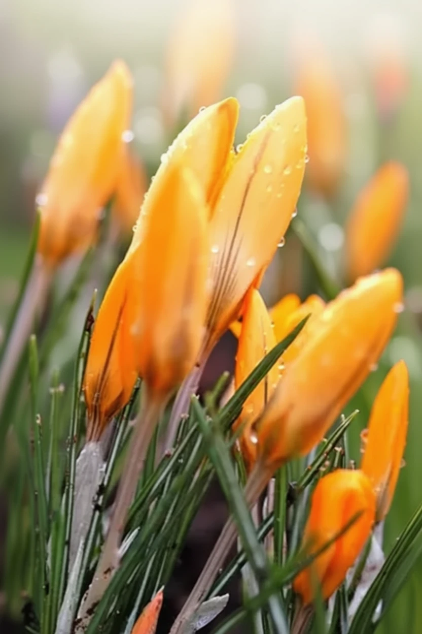 Крокус жовтий (гібридний) Голден Йеллоу / Crocus x luteus Golden Yellow