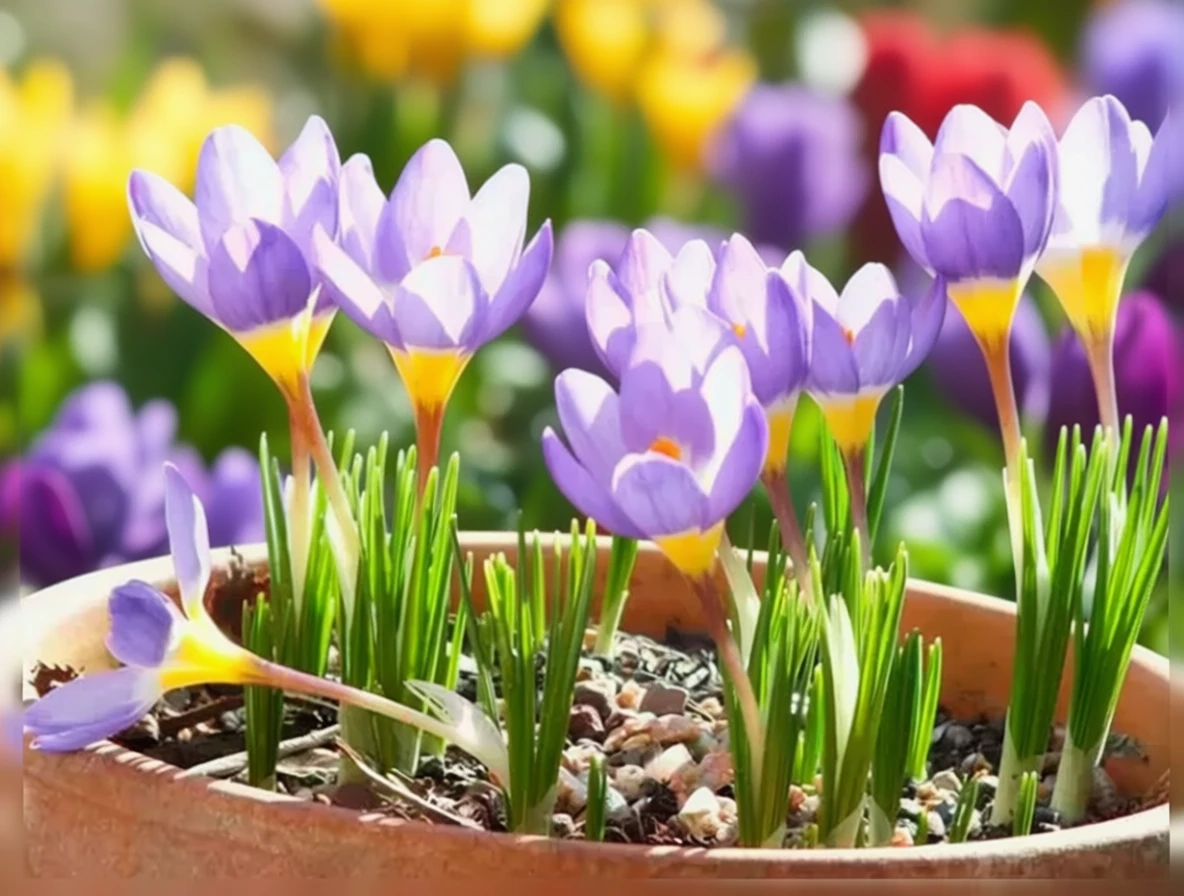 Крокус Зібера Триколор / Crocus sieberi subsp. sublimis Tricolor