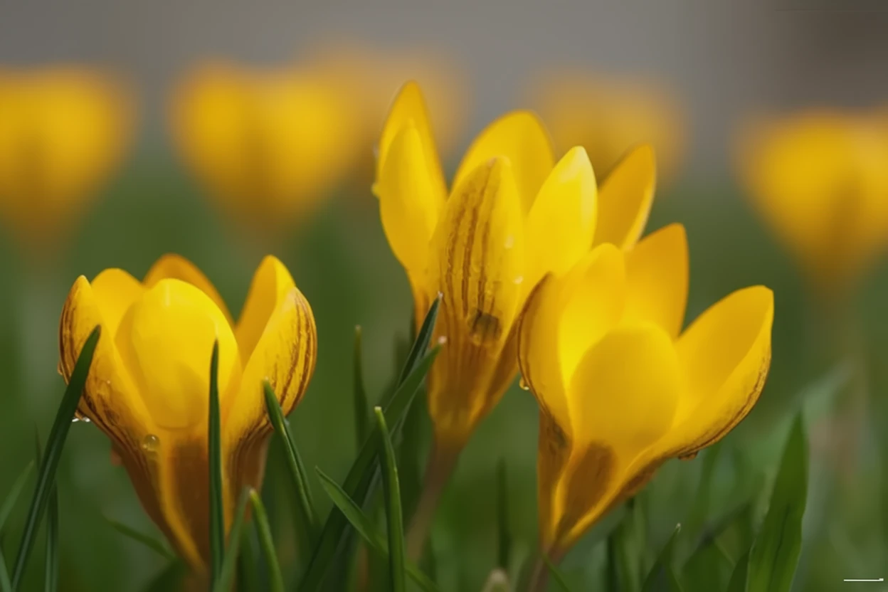 Крокус золотистий Цваненбург Бронз / Crocus chrysanthus Zwanenburg Bronze