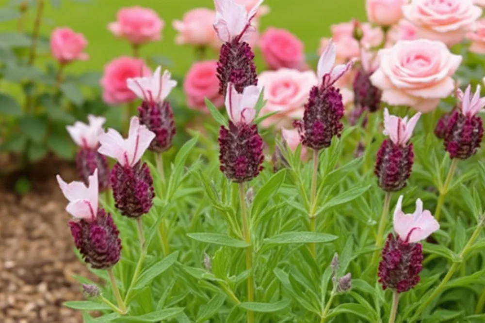 Лаванда Кю Ред / Lavandula stoechas Kew Red