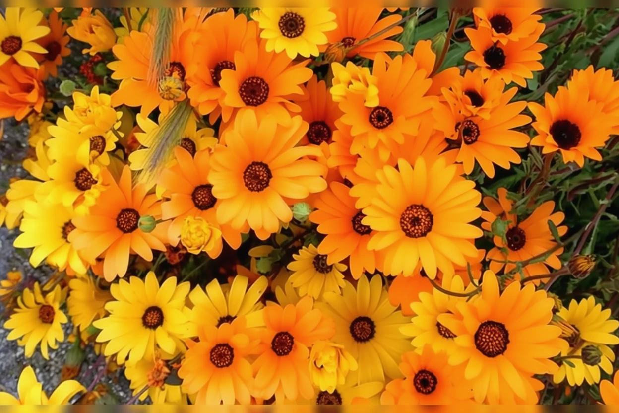 Намаквалендський ромен / Dimorphotheca sinuata