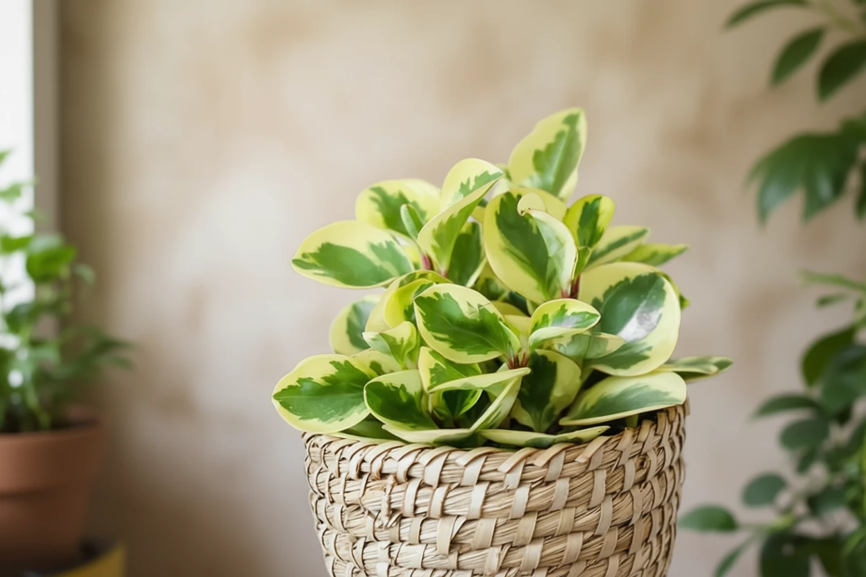 Пеперомія туполиста Варієгата / Peperomia obtusifolia Variegata